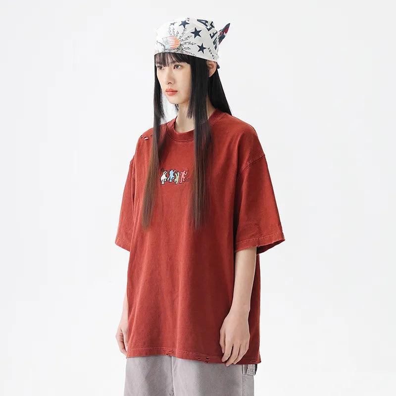 BLACKARMADA Unisex Oversized T-Shirt - Minimalist, 100% Cotton Casual Wear