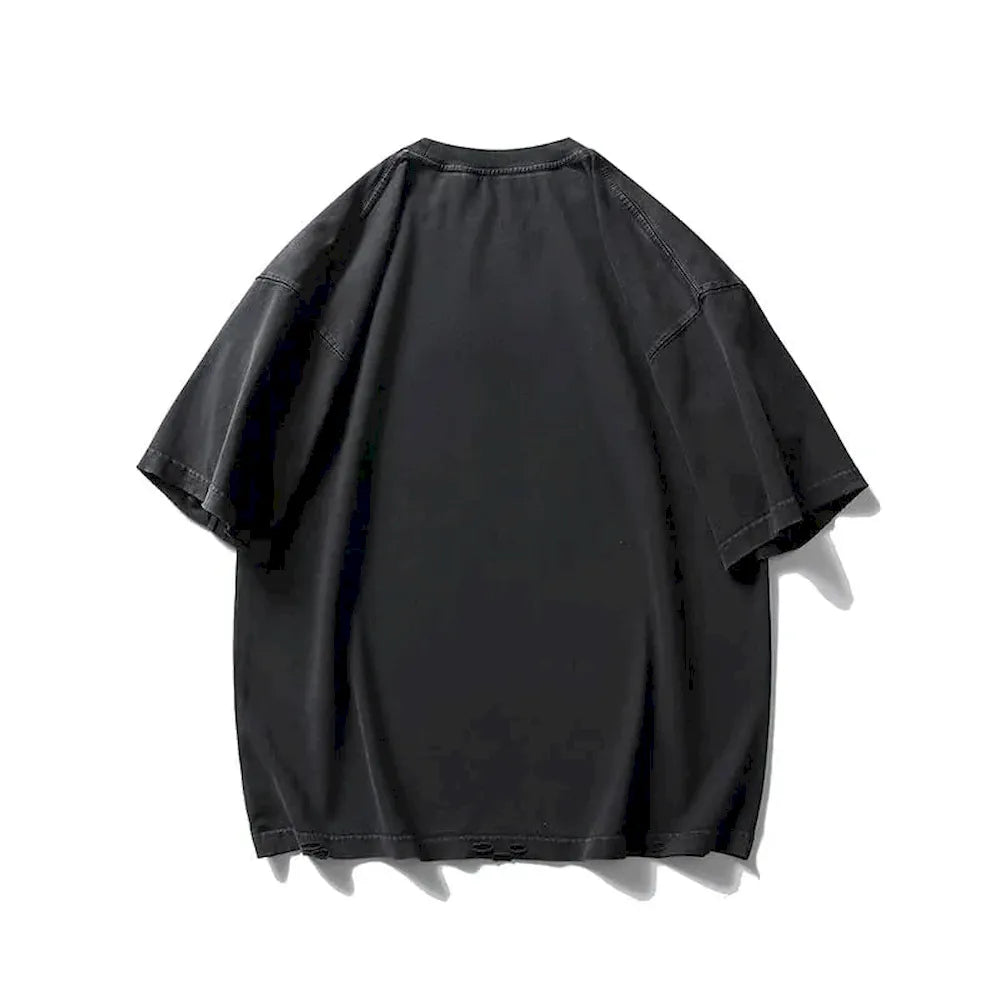 BLACKARMADA Unisex Oversized T-Shirt - Minimalist, 100% Cotton Casual Wear