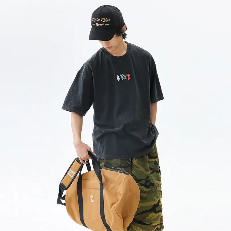 BLACKARMADA Unisex Oversized T-Shirt - Minimalist, 100% Cotton Casual Wear