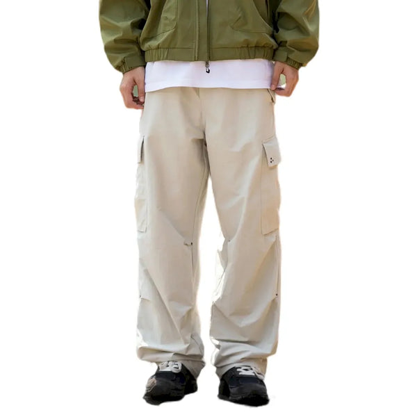 BLACKARMADA Unisex Baggy Parachute Cargo Pants – Lightweight, Wide Leg Work & Hiking