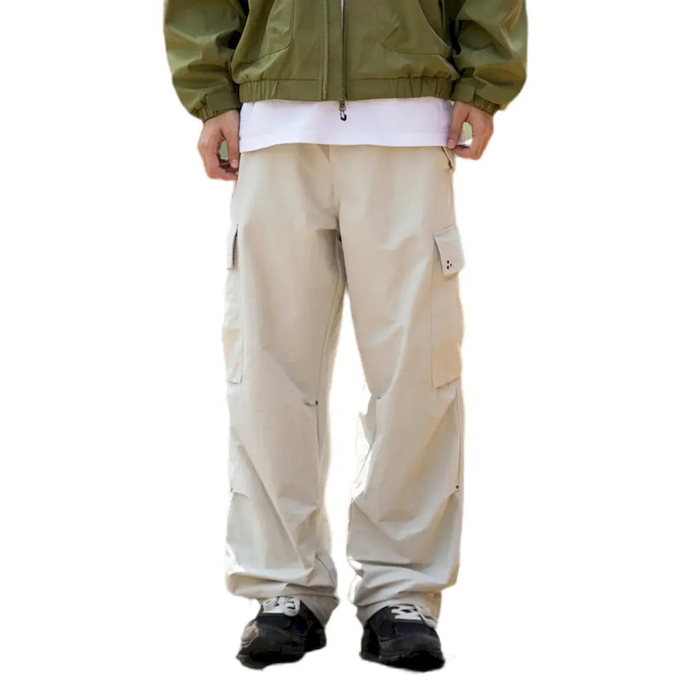 BLACKARMADA Unisex Baggy Parachute Cargo Pants – Lightweight, Wide Leg Work & Hiking