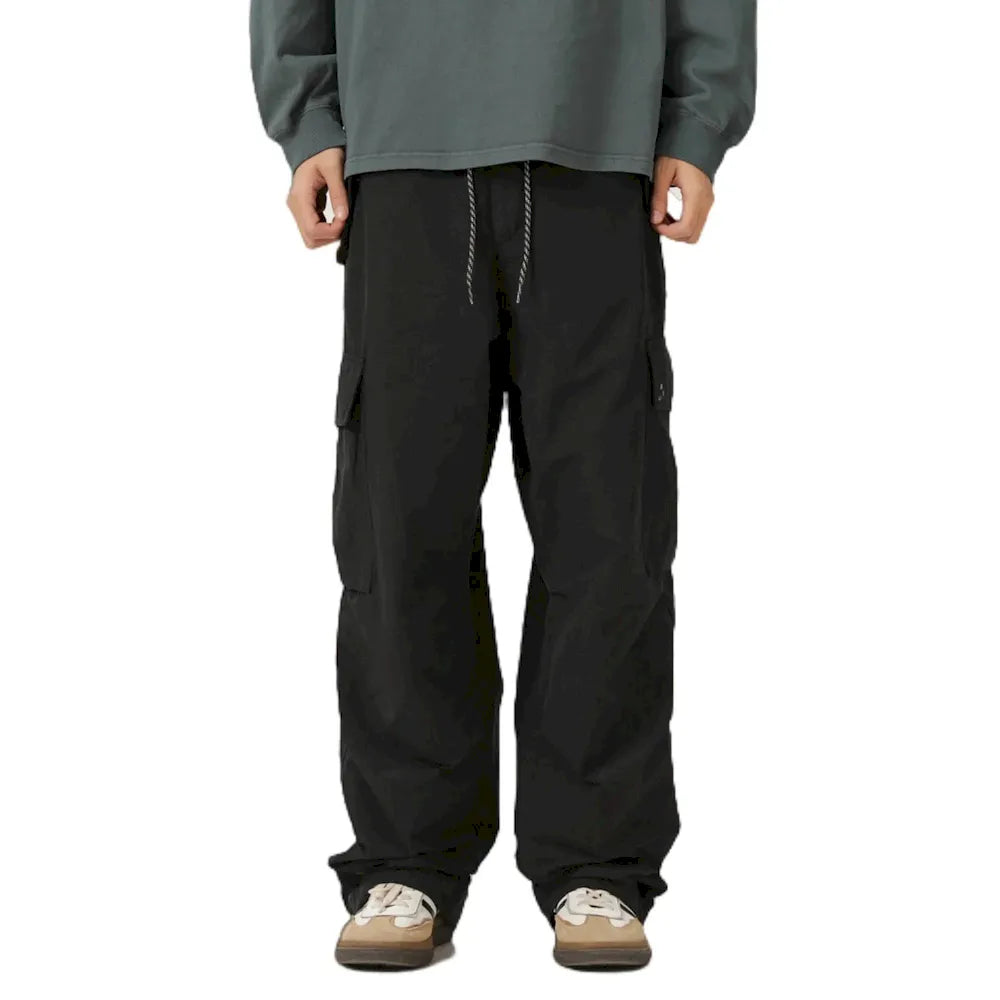 BLACKARMADA Unisex Baggy Parachute Cargo Pants – Lightweight, Wide Leg Work & Hiking