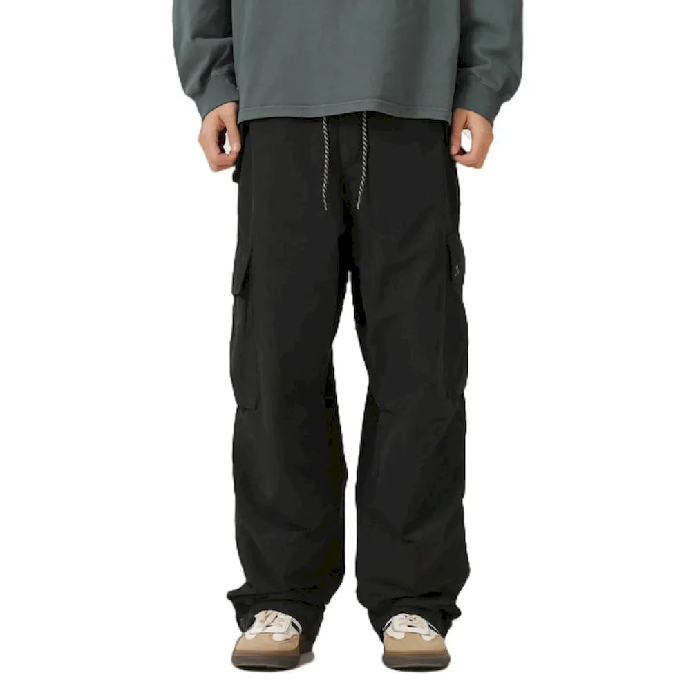 BLACKARMADA Unisex Baggy Parachute Cargo Pants – Lightweight, Wide Leg Work & Hiking