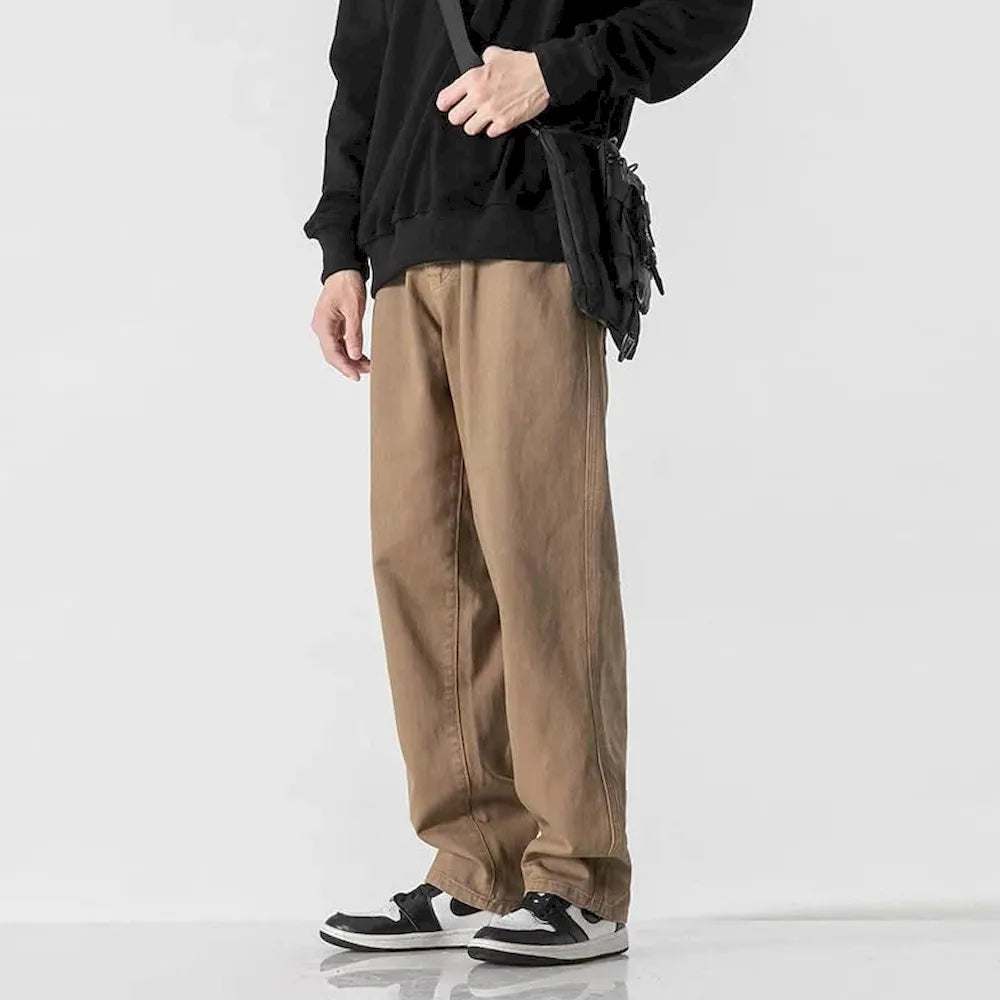 BLACKARMADA Men & Women Vintage Washed Cotton Work Pants – Slim Fit, Unisex