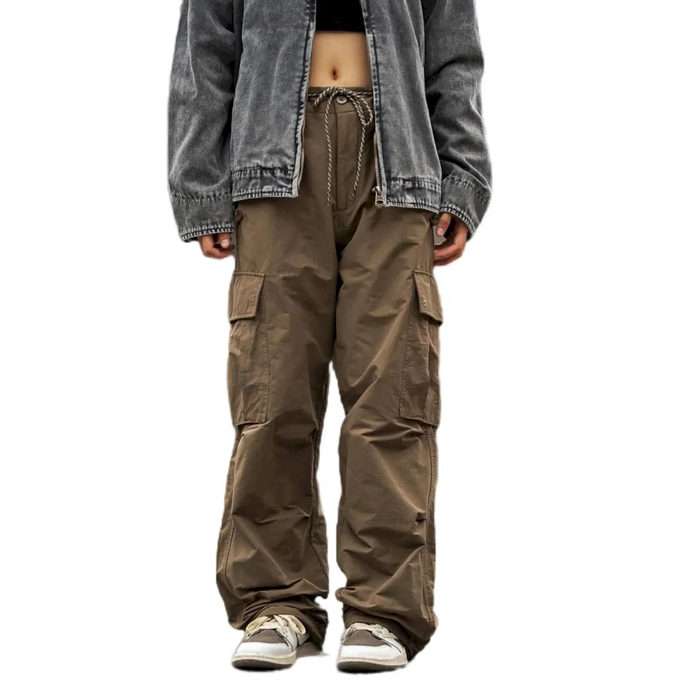 BLACKARMADA Unisex Baggy Parachute Cargo Pants – Lightweight, Wide Leg Work & Hiking