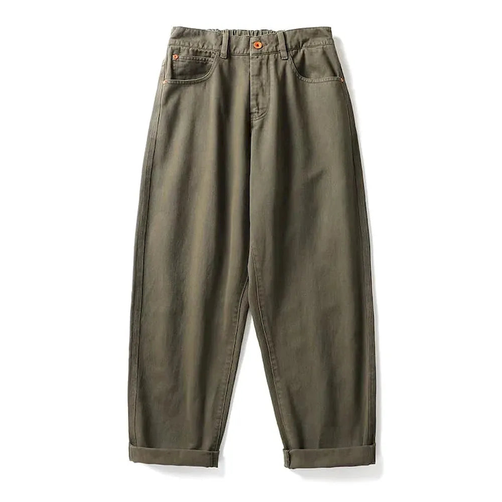 BLACKARMADA Men & Women Vintage Washed Cotton Work Pants – Slim Fit, Unisex