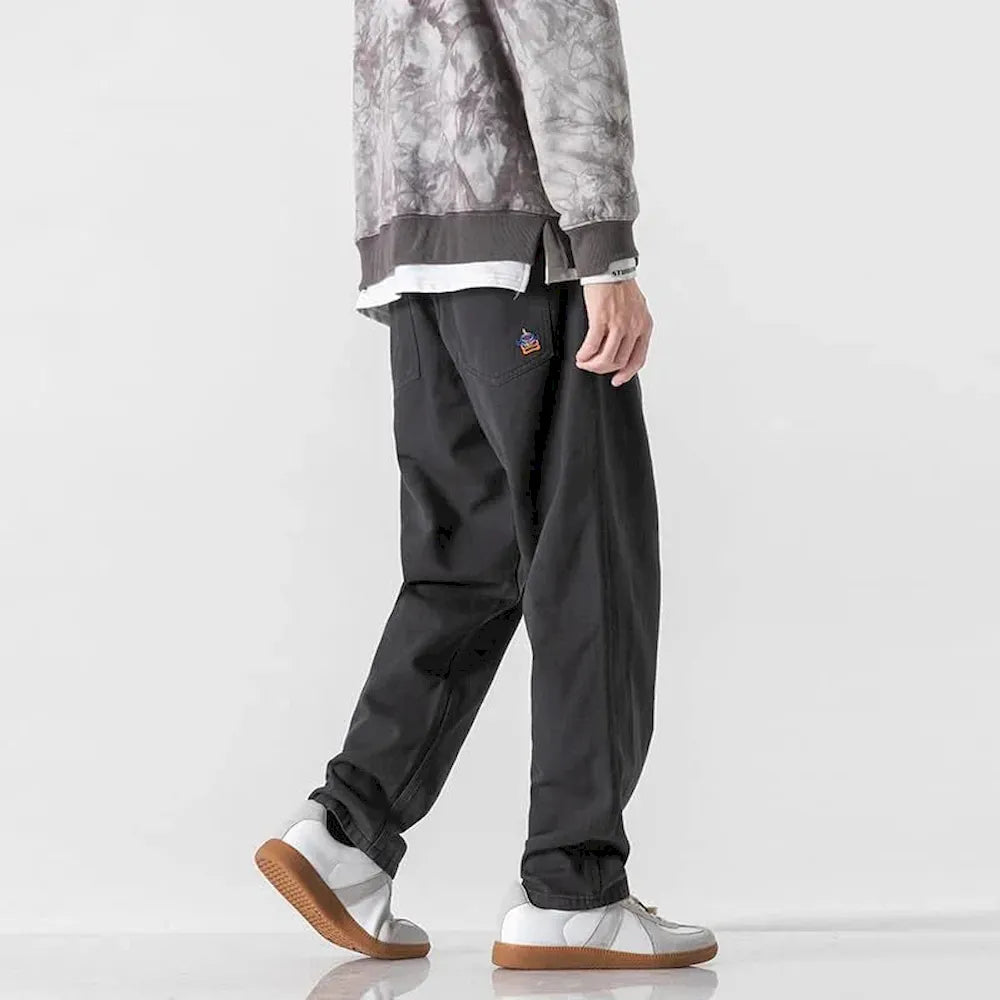 BLACKARMADA Men & Women Vintage Washed Cotton Work Pants – Slim Fit, Unisex