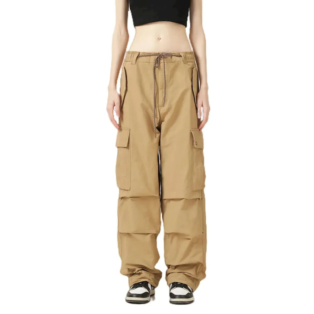 BLACKARMADA Unisex Baggy Parachute Cargo Pants – Lightweight, Wide Leg Work & Hiking