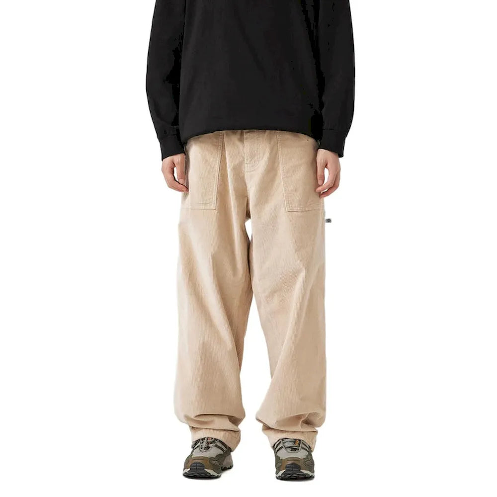 BLACKARMADA Men's Corduroy Work Pants | Retro Washed Relaxed Fit Cotton Spandex