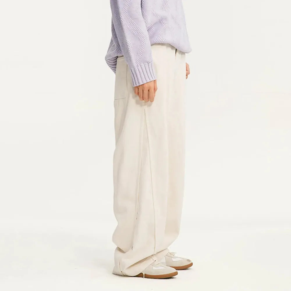 BLACKARMADA Unisex Wide Leg Cargo Pants | 100% Cotton Baggy Work Trousers for Men & Women