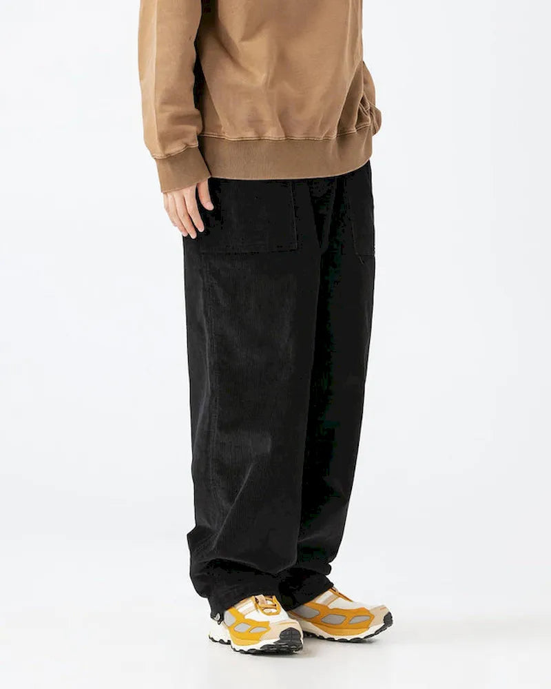 BLACKARMADA Men's Corduroy Work Pants | Retro Washed Relaxed Fit Cotton Spandex