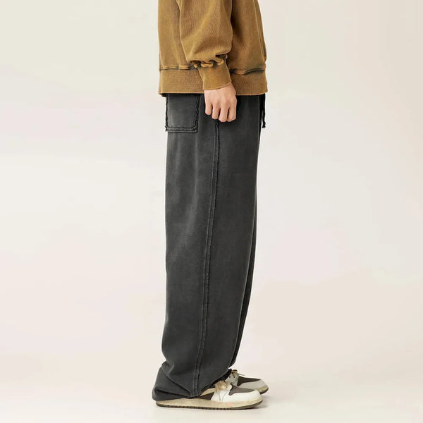 BLACKARMADA Vintage Baggy Sweatpants | 100% Cotton Washed Drawstring Work Pants