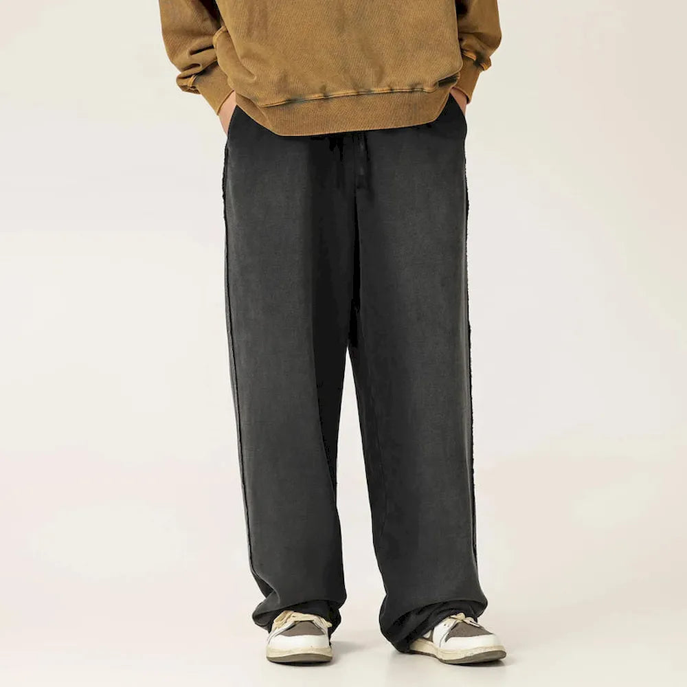 BLACKARMADA Vintage Baggy Sweatpants | 100% Cotton Washed Drawstring Work Pants