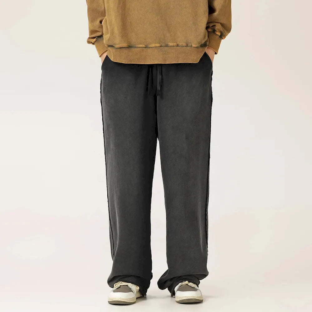 BLACKARMADA Vintage Baggy Sweatpants | 100% Cotton Washed Drawstring Work Pants