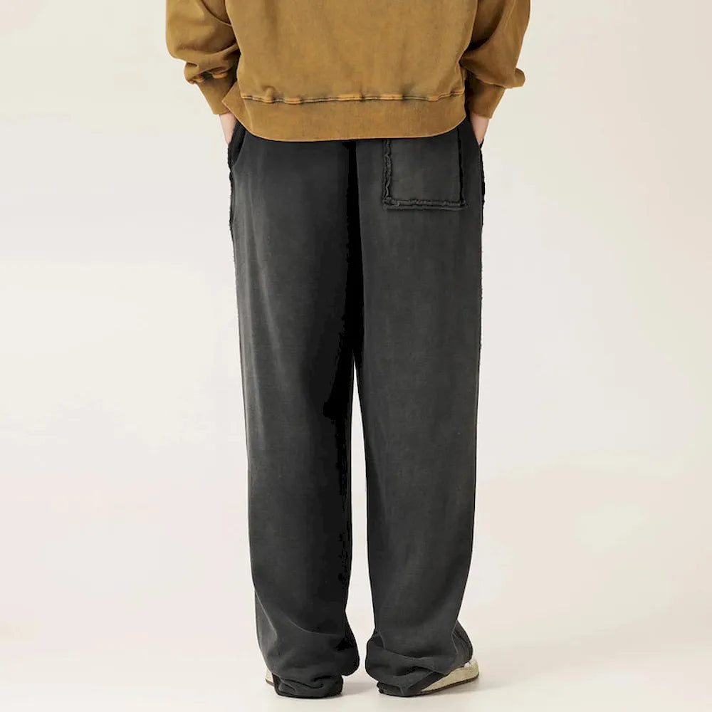 BLACKARMADA Vintage Baggy Sweatpants | 100% Cotton Washed Drawstring Work Pants