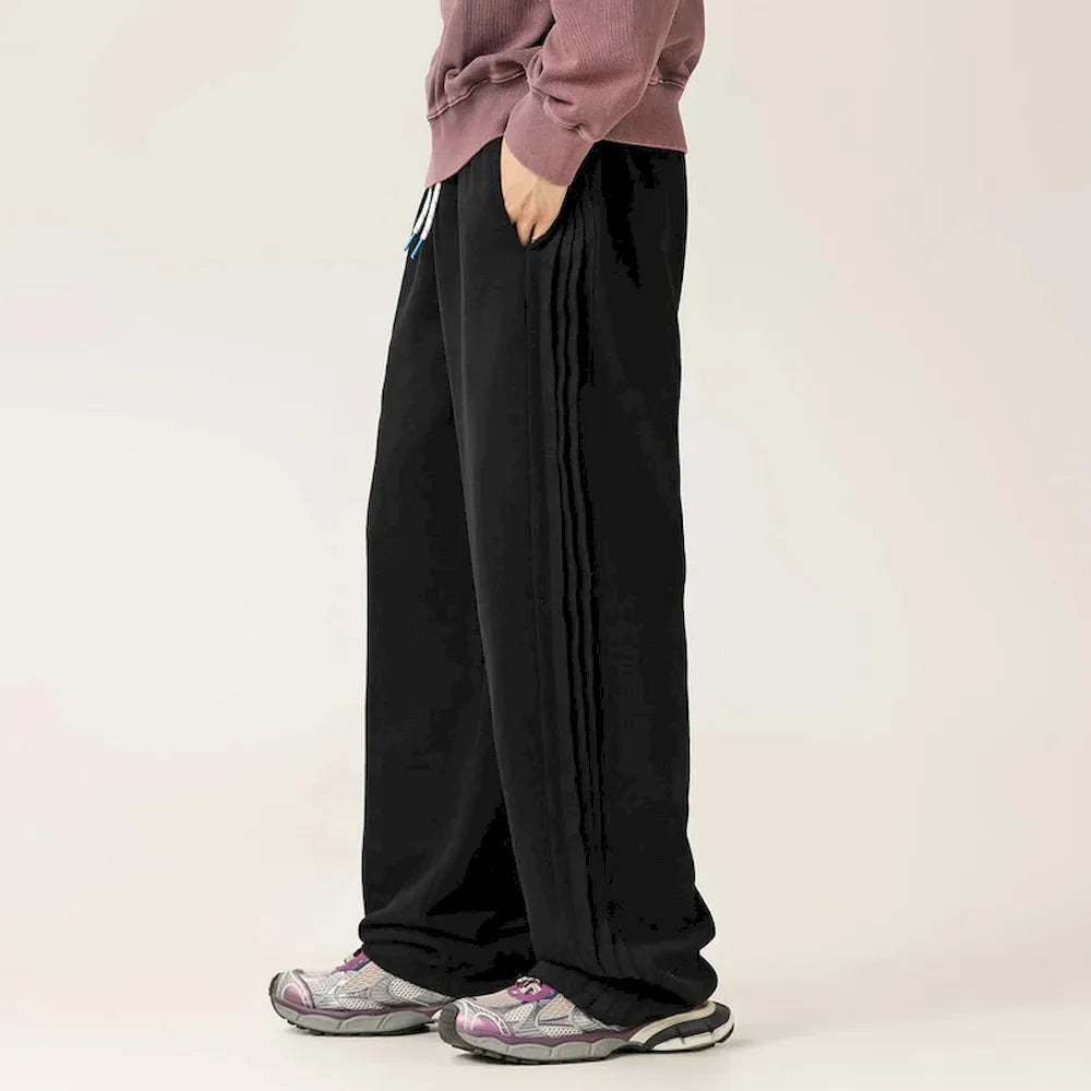 BLACKARMADA Washed Heavyweight Knit Pants - 100% Cotton Baggy Drawstring Sweatpants