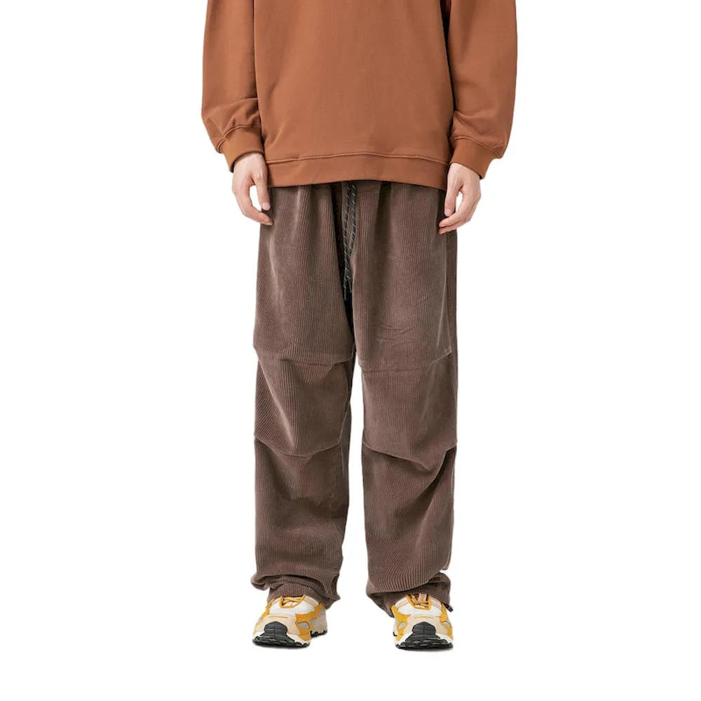 BLACKARMADA Unisex Oversized Corduroy Pants | Adjustable Waist & Cuffs, Retro Style