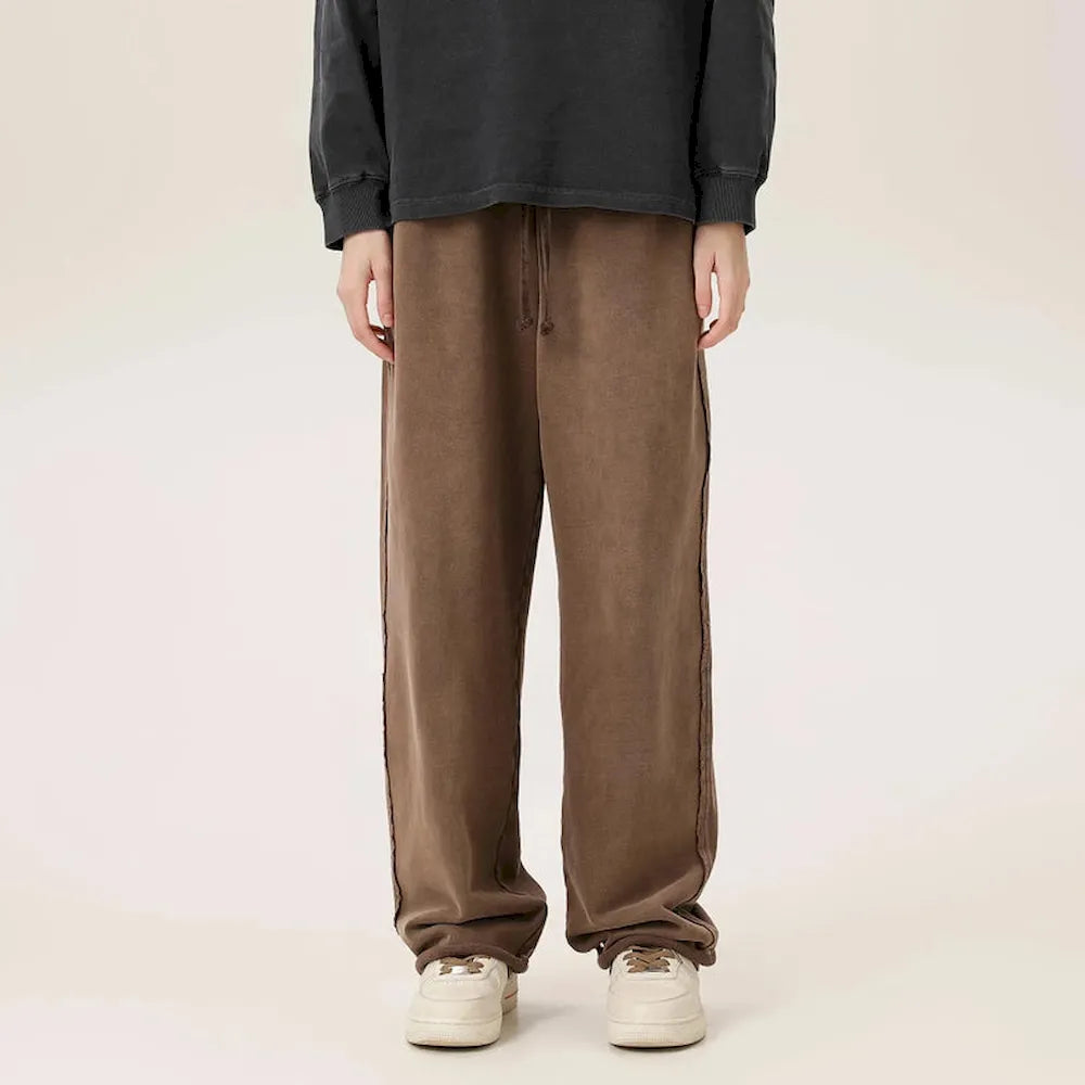 BLACKARMADA Vintage Baggy Sweatpants | 100% Cotton Washed Drawstring Work Pants