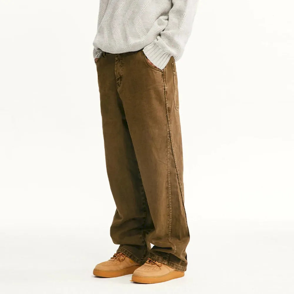 BLACKARMADA Unisex Wide Leg Cargo Pants | 100% Cotton Baggy Work Trousers for Men & Women