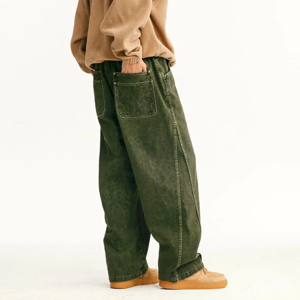BLACKARMADA Unisex Wide Leg Cargo Pants | 100% Cotton Baggy Work Trousers for Men & Women