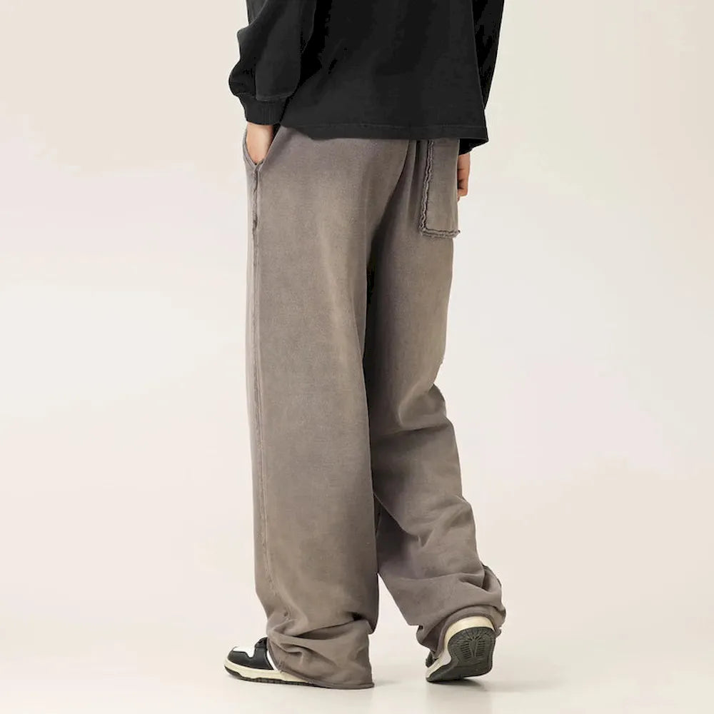 BLACKARMADA Vintage Baggy Sweatpants | 100% Cotton Washed Drawstring Work Pants