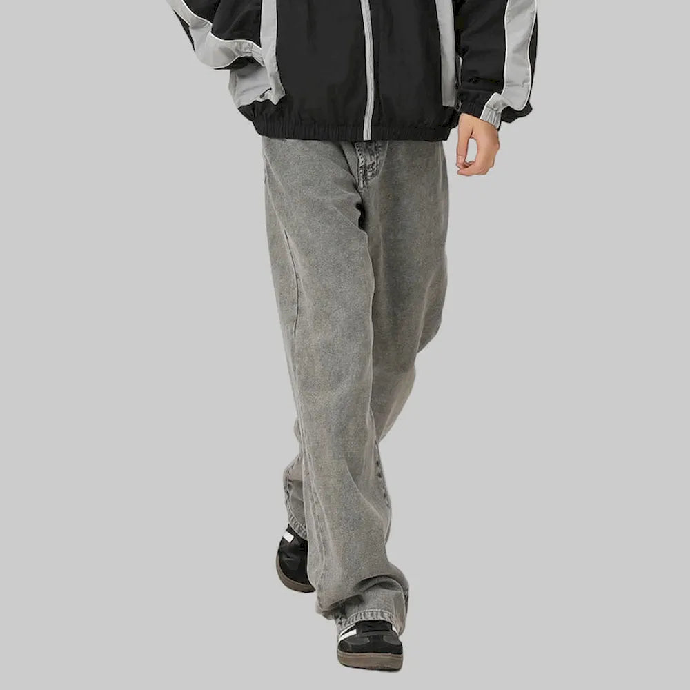 BLACKARMADA Unisex Vintage Washed Heavy Cotton Carpenter Cargo Pants ¨C Baggy Straight-Leg Workwear