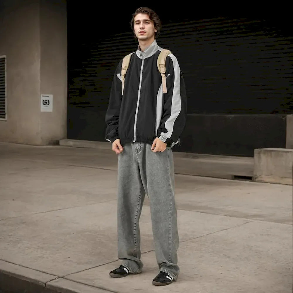 BLACKARMADA Unisex Vintage Washed Heavy Cotton Carpenter Cargo Pants ¨C Baggy Straight-Leg Workwear