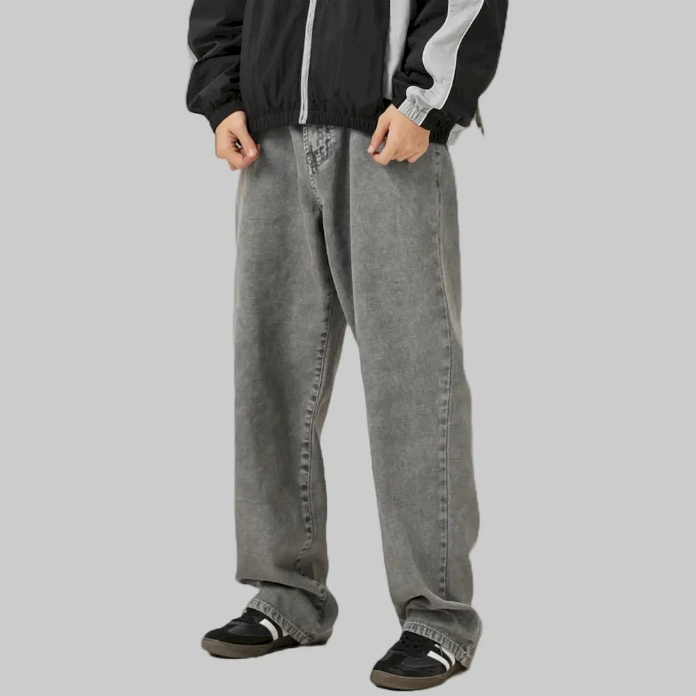 BLACKARMADA Unisex Vintage Washed Heavy Cotton Carpenter Cargo Pants ¨C Baggy Straight-Leg Workwear