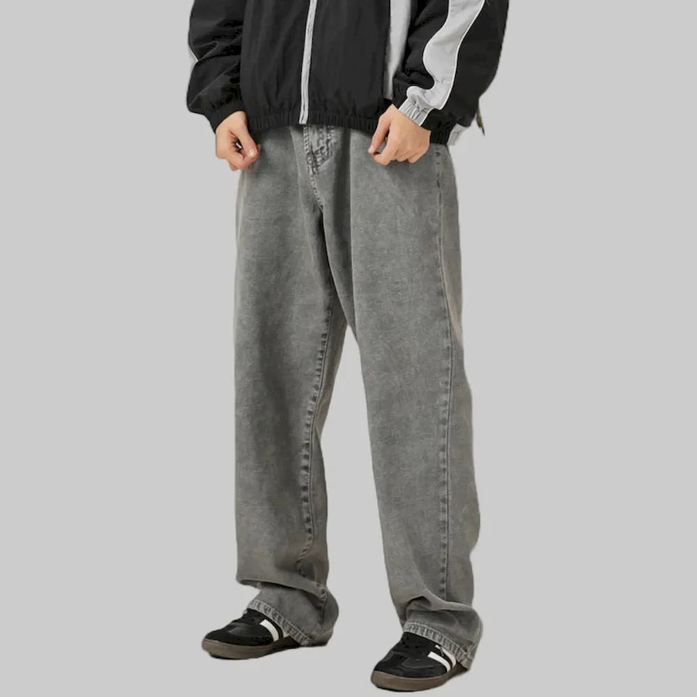 BLACKARMADA Unisex Vintage Washed Heavy Cotton Carpenter Cargo Pants ¨C Baggy Straight-Leg Workwear