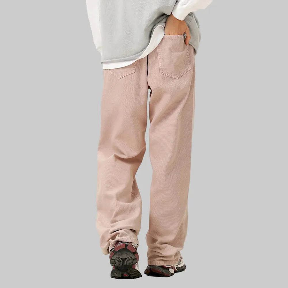 BLACKARMADA Unisex Vintage Washed Heavy Cotton Carpenter Cargo Pants ¨C Baggy Straight-Leg Workwear