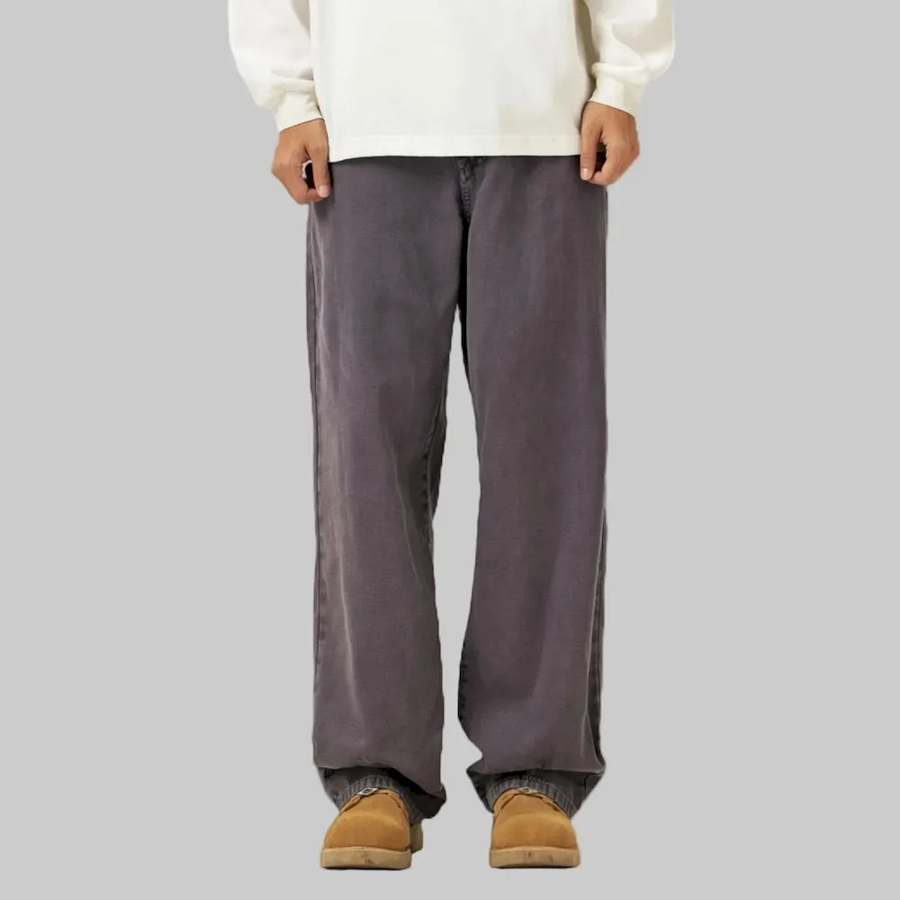 BLACKARMADA Unisex Vintage Washed Heavy Cotton Carpenter Cargo Pants ¨C Baggy Straight-Leg Workwear