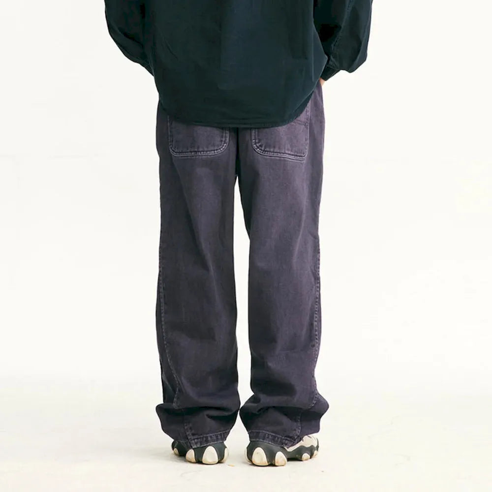 BLACKARMADA Unisex Wide Leg Cargo Pants | 100% Cotton Baggy Work Trousers for Men & Women