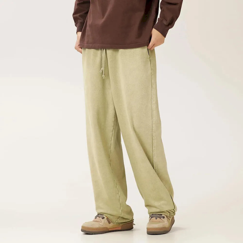 BLACKARMADA Vintage Baggy Sweatpants | 100% Cotton Washed Drawstring Work Pants