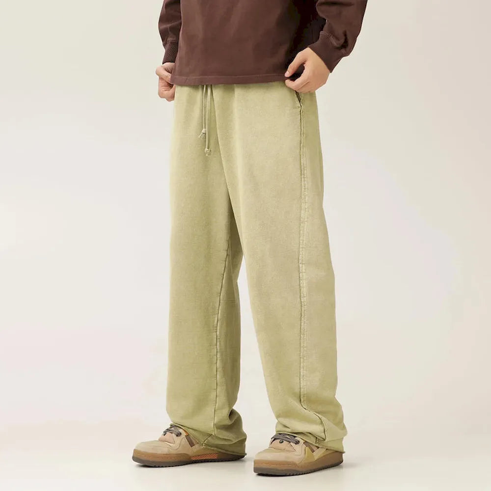 BLACKARMADA Vintage Baggy Sweatpants | 100% Cotton Washed Drawstring Work Pants