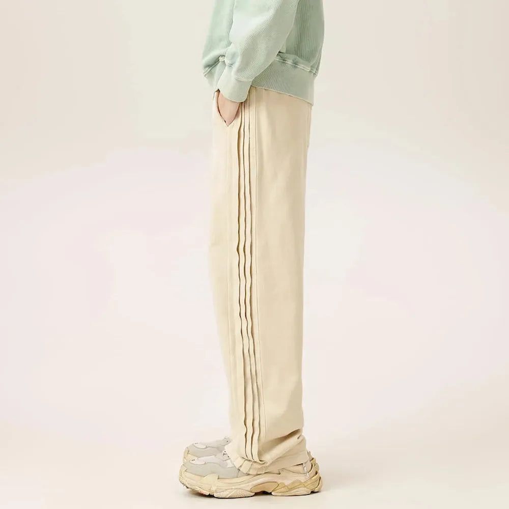 BLACKARMADA Washed Heavyweight Knit Pants - 100% Cotton Baggy Drawstring Sweatpants