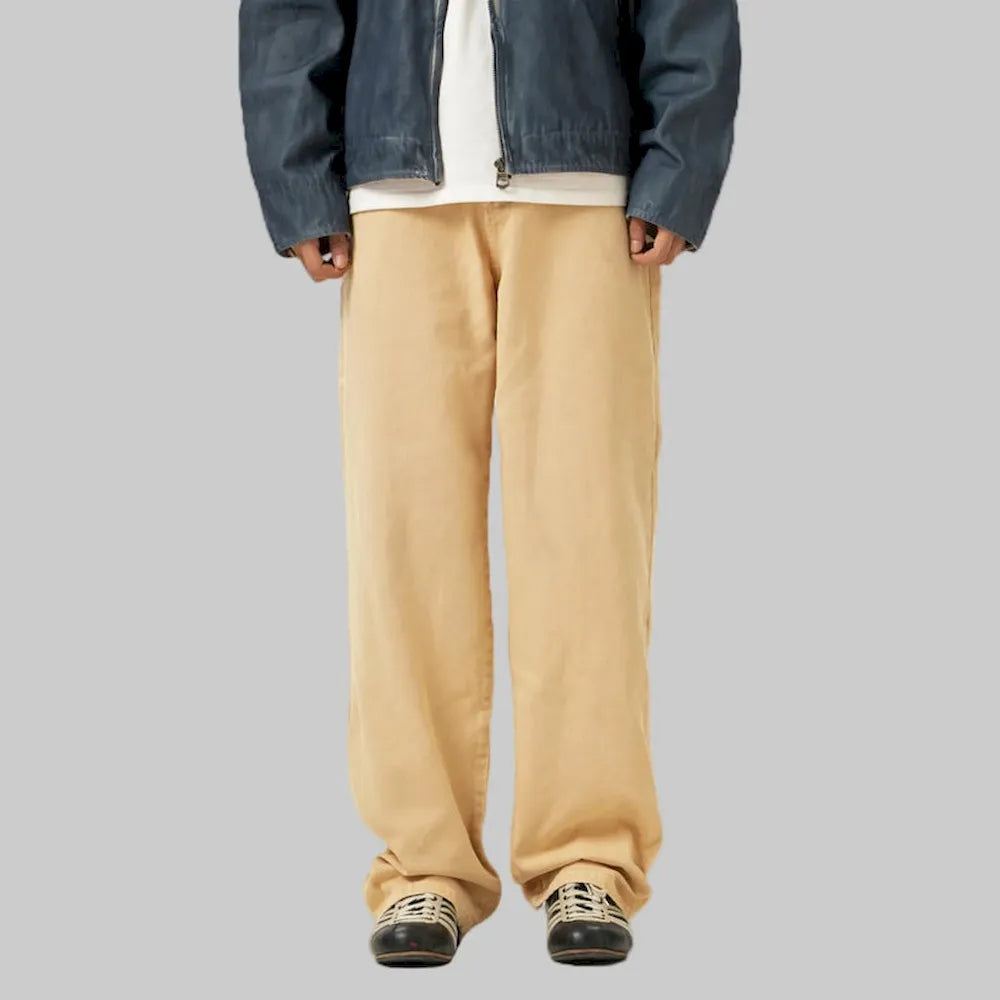 BLACKARMADA Unisex Vintage Washed Heavy Cotton Carpenter Cargo Pants ¨C Baggy Straight-Leg Workwear