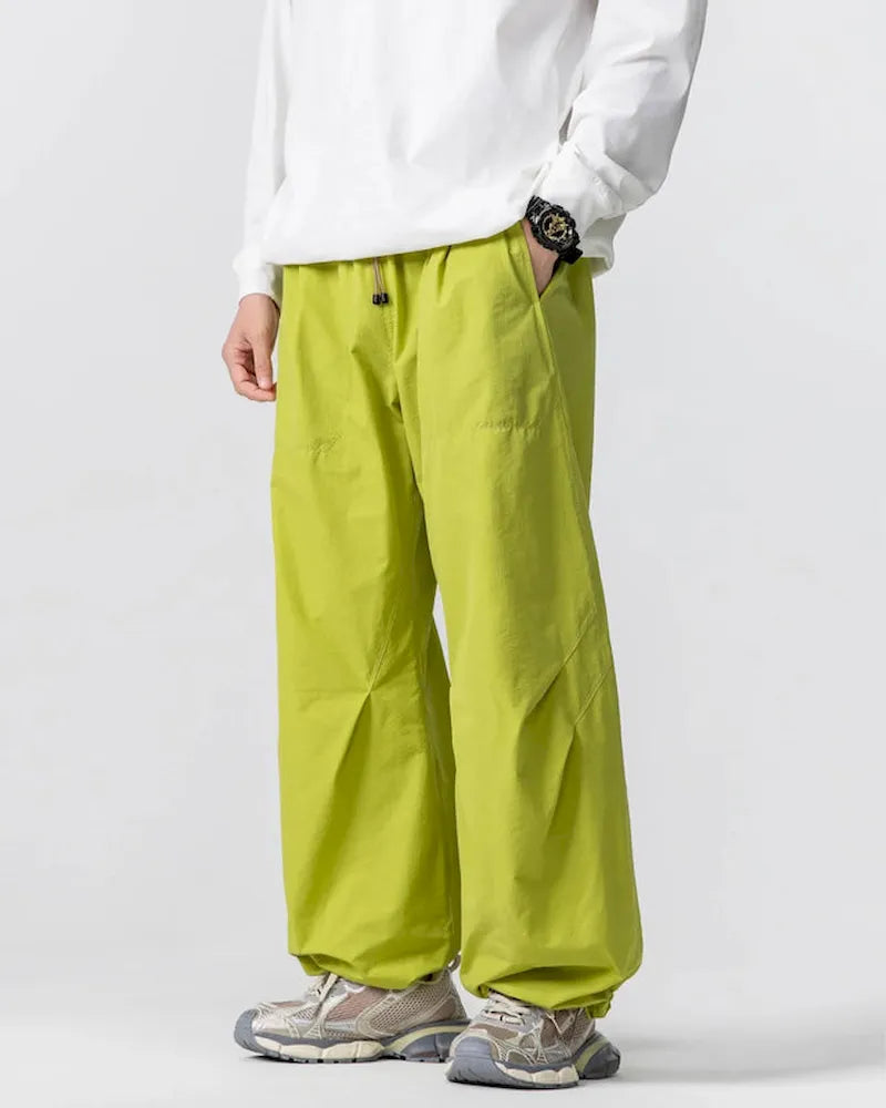 BLACKARMADA Unisex Lightweight Waterproof Baggy Hiking Pants,Parachute Work Pants,Wide Leg Summer Sweatpants,Fishing Trousers