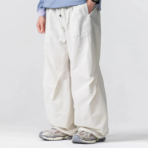 BLACKARMADA Unisex Lightweight Waterproof Baggy Hiking Pants,Parachute Work Pants,Wide Leg Summer Sweatpants,Fishing Trousers