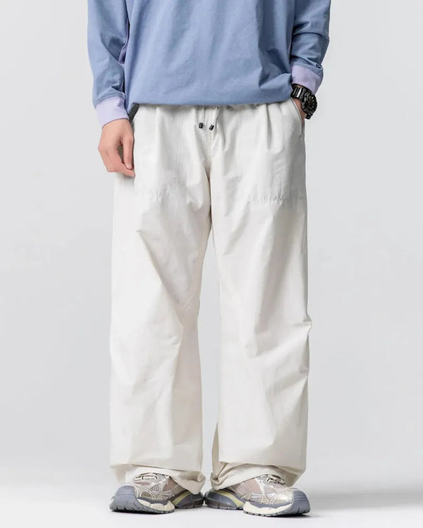 BLACKARMADA Unisex Lightweight Waterproof Baggy Hiking Pants,Parachute Work Pants,Wide Leg Summer Sweatpants,Fishing Trousers
