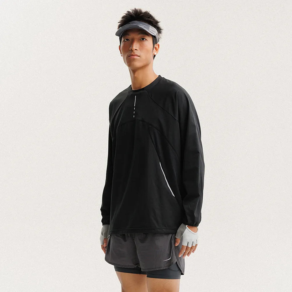 BLACKARMADA Unisex Quick Dry Long Sleeve Workout Shirt for Running, Cycling, Yoga