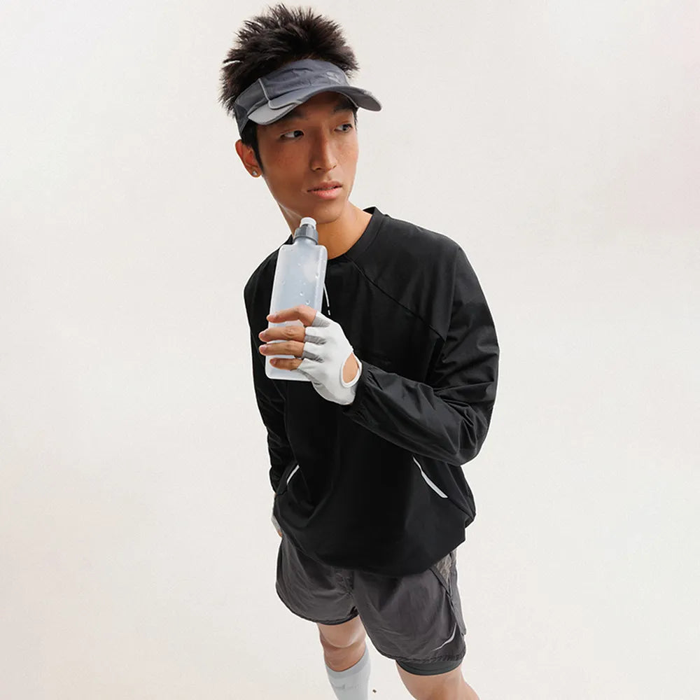 BLACKARMADA Unisex Quick Dry Long Sleeve Workout Shirt for Running, Cycling, Yoga