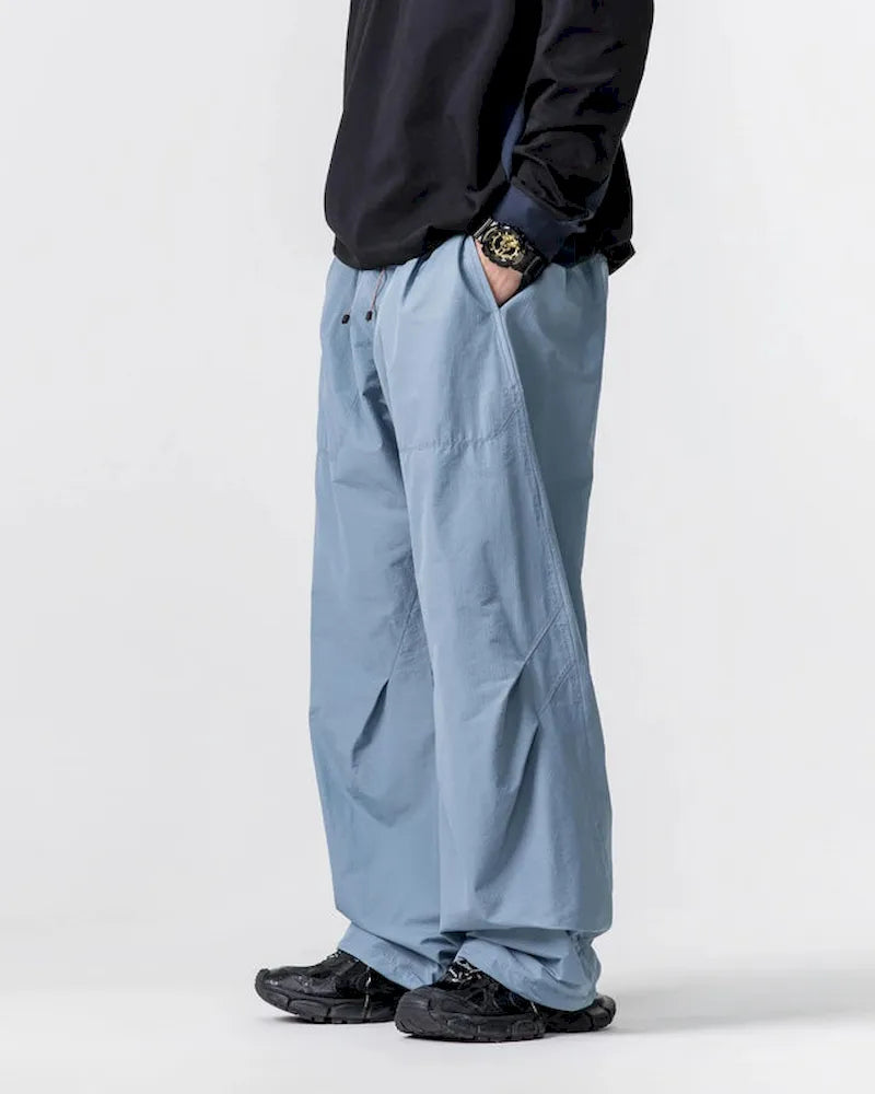 BLACKARMADA Unisex Lightweight Waterproof Baggy Hiking Pants,Parachute Work Pants,Wide Leg Summer Sweatpants,Fishing Trousers