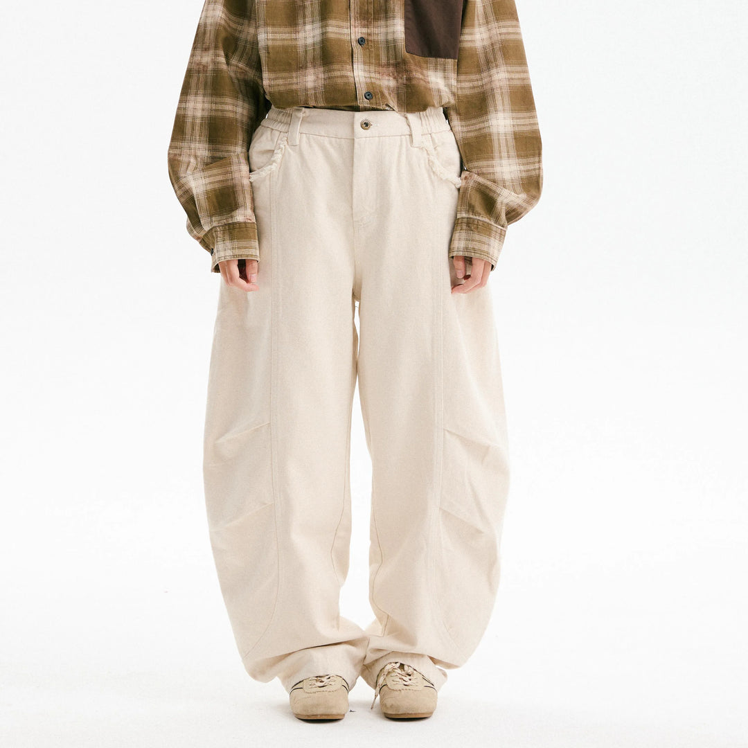 BLACKARMADA Vintage Cargo Pants | Cotton Wide-Leg Workwear for Men & Women