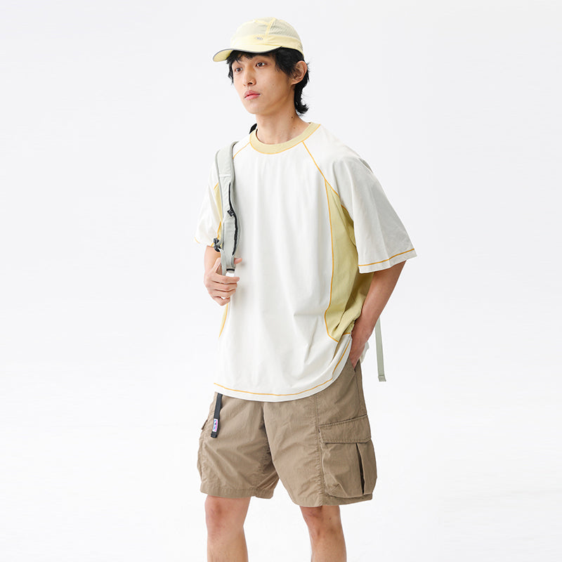 BLACKARMADA Unisex Outdoor Quick-Dry Lightweight T-Shirt | UV Protection | Color Block D