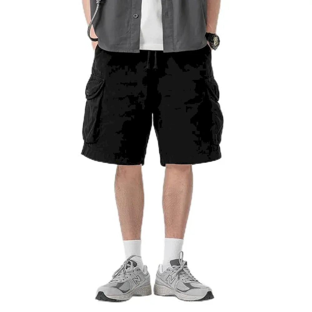 BLACKARMADA Unisex Oversized Camo Cargo Shorts – Streetwear for Men & Women