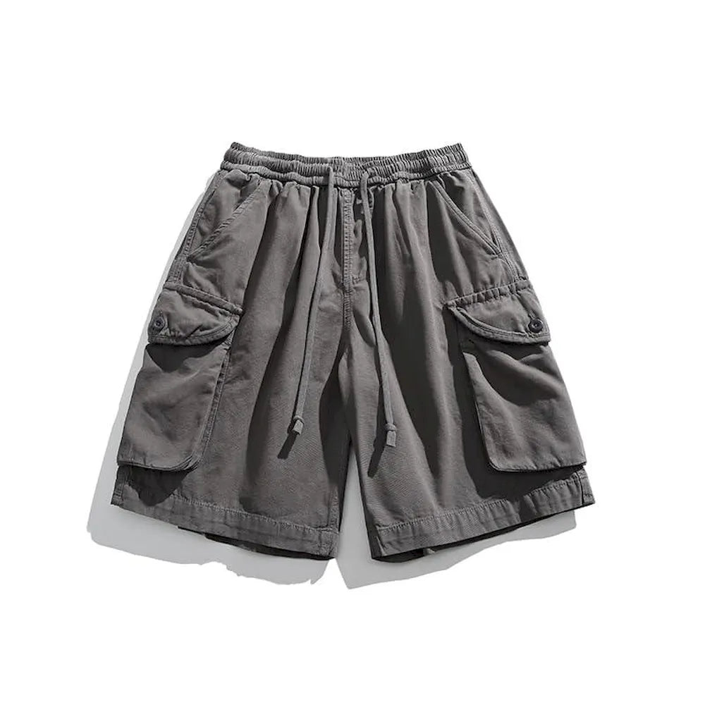 BLACKARMADA Unisex Oversized Camo Cargo Shorts – Streetwear for Men & Women