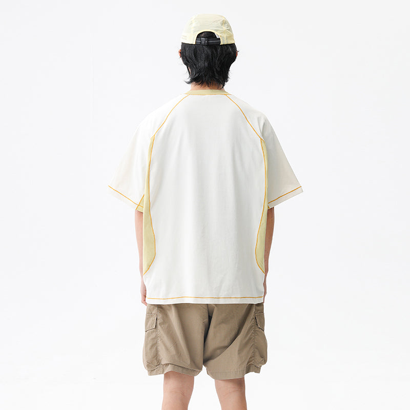 BLACKARMADA Unisex Outdoor Quick-Dry Lightweight T-Shirt | UV Protection | Color Block D