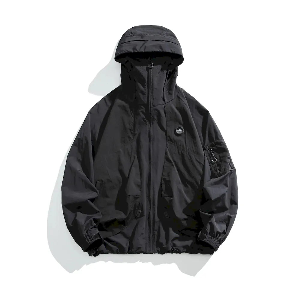 BLACKARMADA Unisex Hiking Jacket - UPF50+ Sun Protection, Lightweight & Packable Windbreaker
