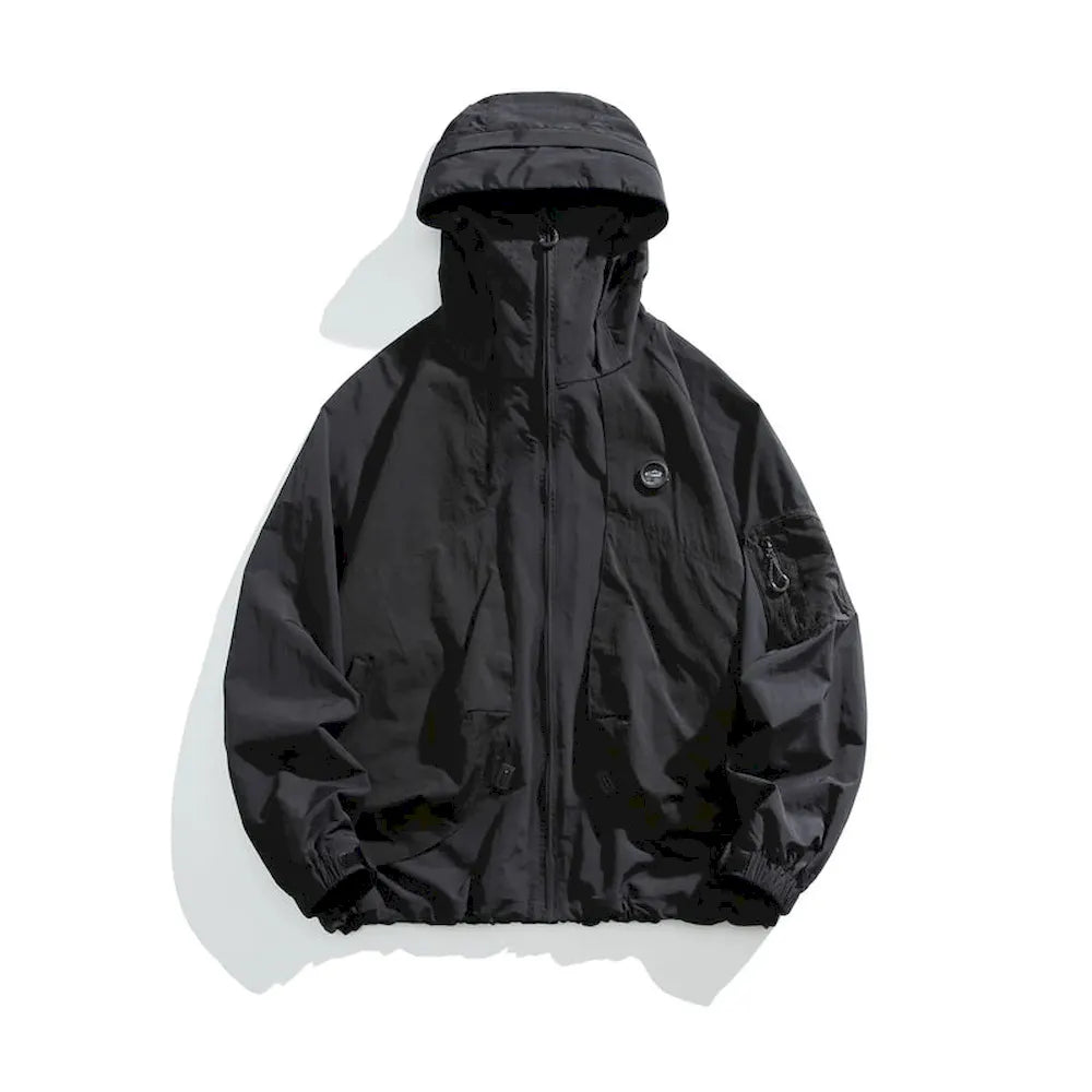 BLACKARMADA Unisex Hiking Jacket - UPF50+ Sun Protection, Lightweight & Packable Windbreaker