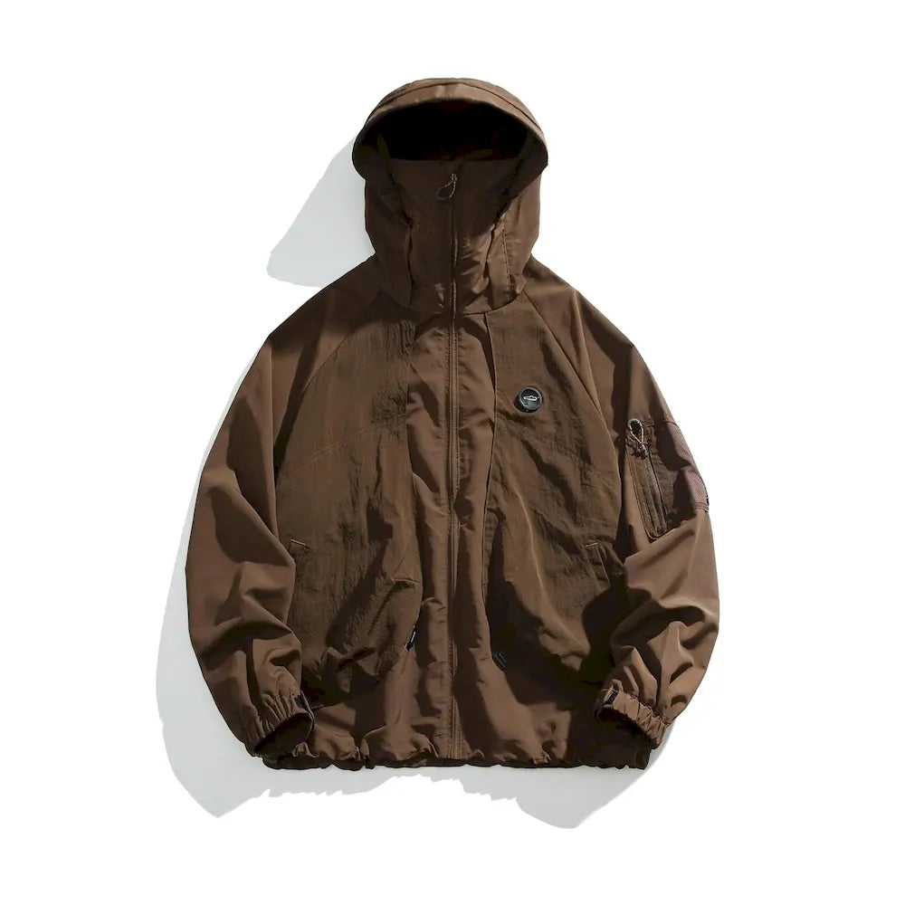 BLACKARMADA Unisex Hiking Jacket - UPF50+ Sun Protection, Lightweight & Packable Windbreaker